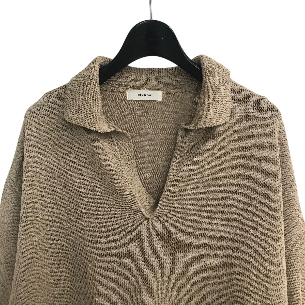 alvana 「WASHI SKIPPER S S KNIT」和紙半袖ニットALV90134 古着・中古-3枚目のアイテム画像