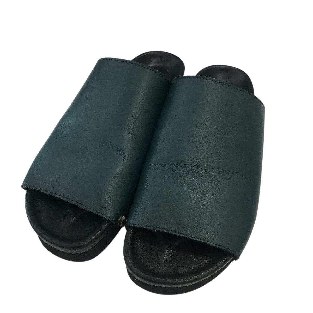 OUAT(オーユーエーティー) 「MORSE」サンダル ダークグリーン×ブラック