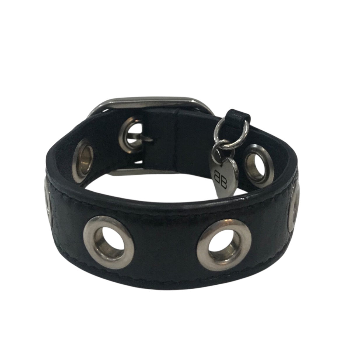 BALENCIAGA ル・カゴール ハートチャーム付きレザーブレスレット 古着・中古-3枚目のアイテム画像