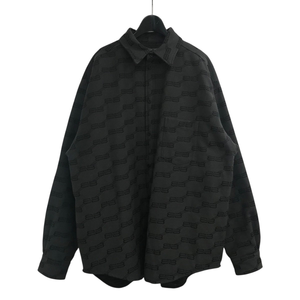 BALENCIAGA バレンシアガ ダークブラウン毛皮 コート 裏地総柄 BALENCIAGA バレンシアガ ダークブラウン毛皮 コート 裏地総柄