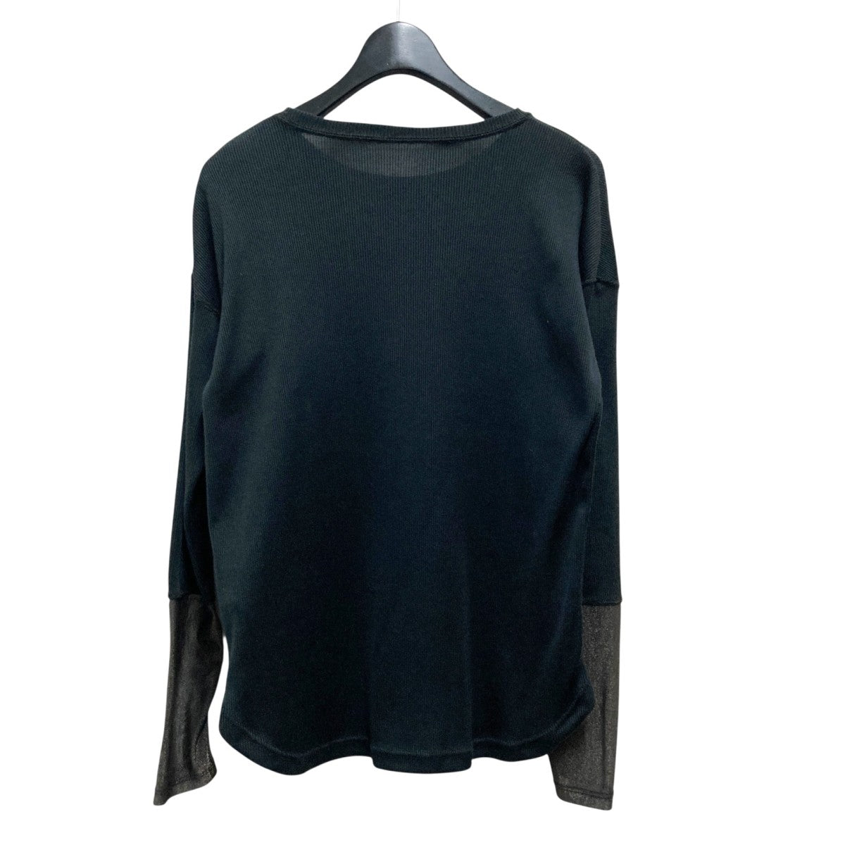 AMERI WRIST SHEER SWITCHING TOPポリエステル/綿切替カットソー01320390180 古着・中古-2枚目のアイテム画像