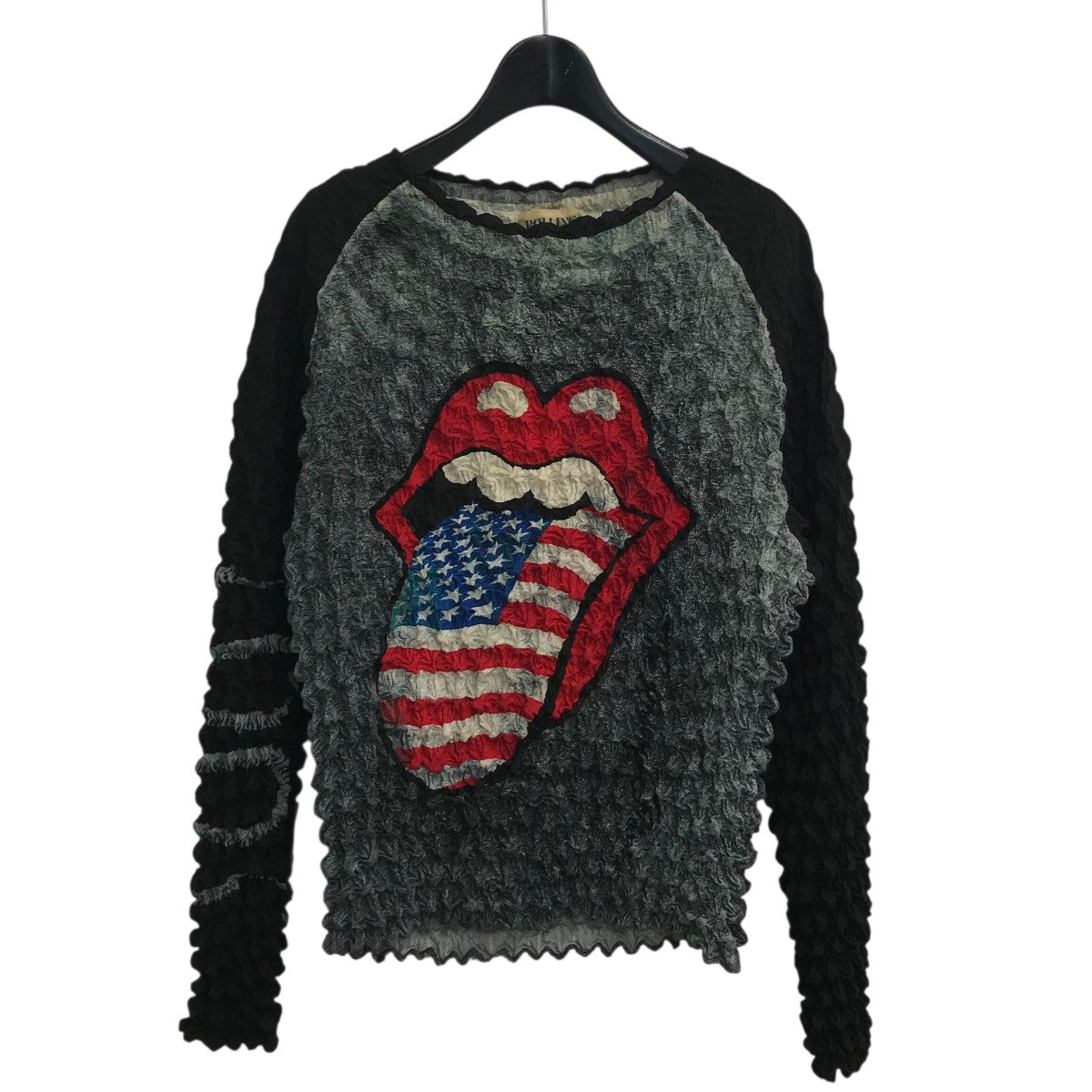 MASU×ROLLING STONES 「TONGUE AND LIPS POPCORN RAGLAN L S T