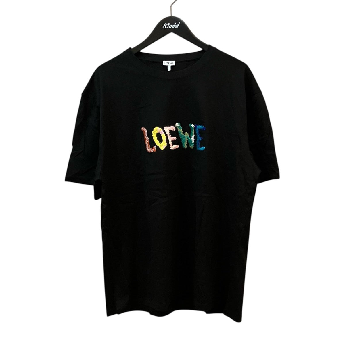 LOEWE(ロエベ) ロゴ刺繍TシャツH526Y22XBF H526Y22XBF ブラック サイズ