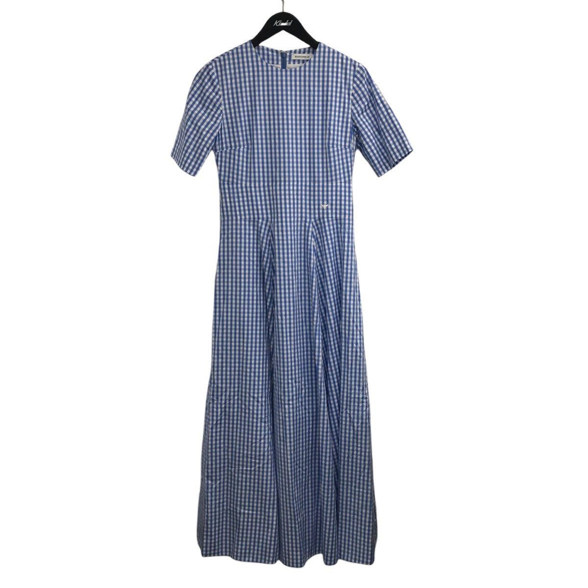 美品 MADISONBLUE ギンガムチェック ワンピース フレア ロング M 現行販売品】MADISONBLUE ／ギンガムチェック フレアドレス