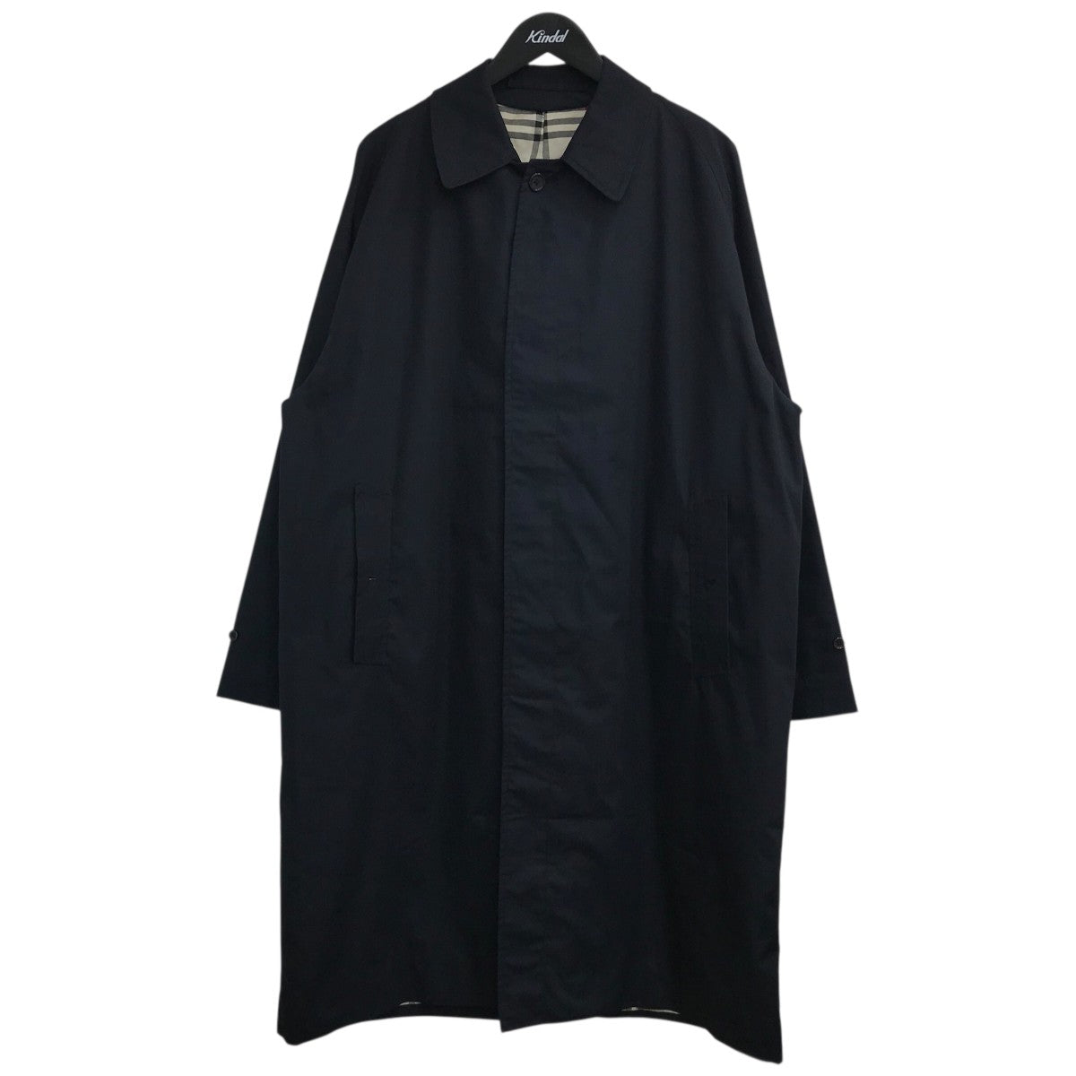 BURBERRY 一枚袖 バルマカーンコート 無双仕立て ネイビー バーバリー BURBERRY 一枚袖 バルマカーンコート 無双仕立て ネイビー バーバリー