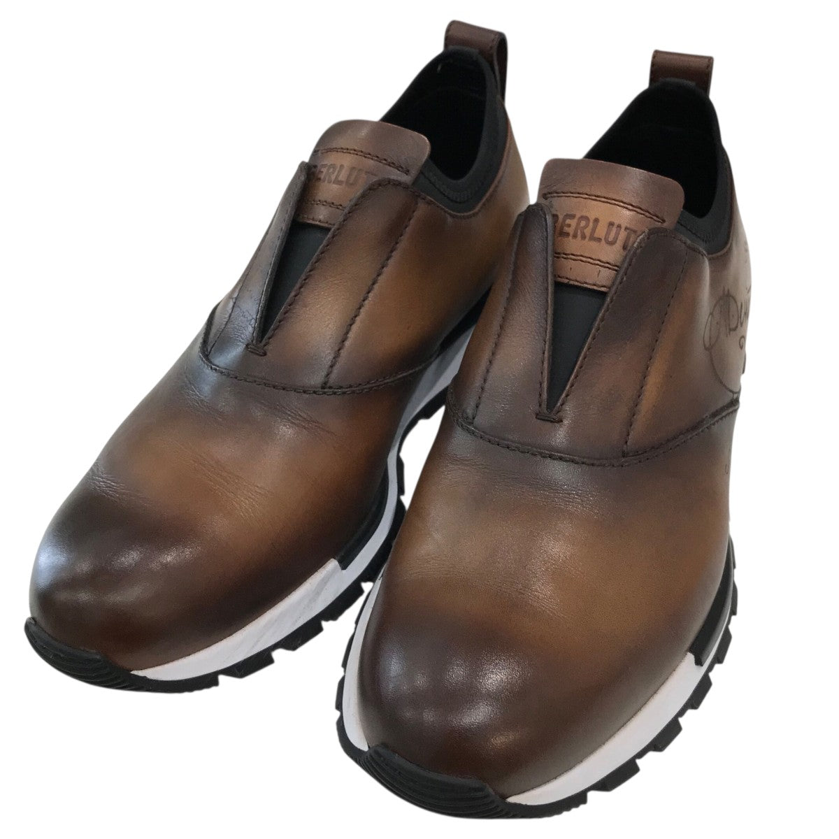 Berluti(ベルルッティ) カリグラフィスリッポンスニーカー ブラウン 