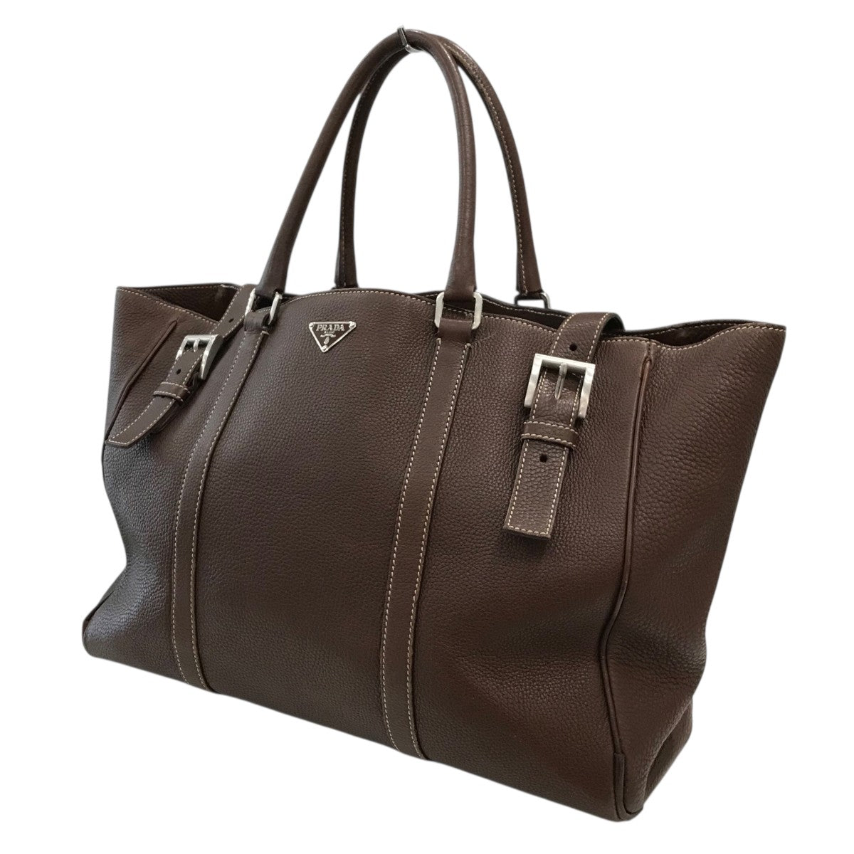 PRADA(プラダ) レザートートバッグ ブラウン｜【公式】カインドオル