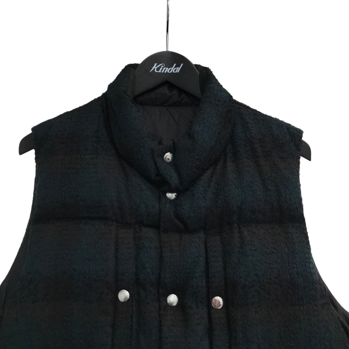 25AW「PLAID PUFFER REVERSIBLE VEST」ダウンベスト25330204