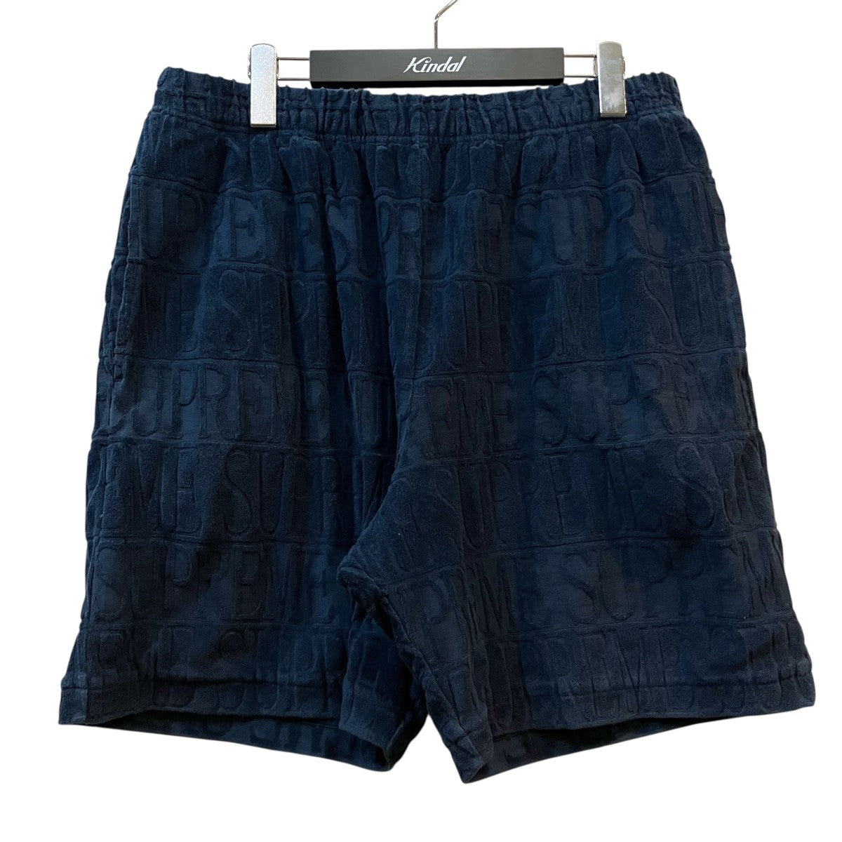 Supreme(シュプリーム) 17SS「Logo Stripe Terry Short」ハーフパンツ