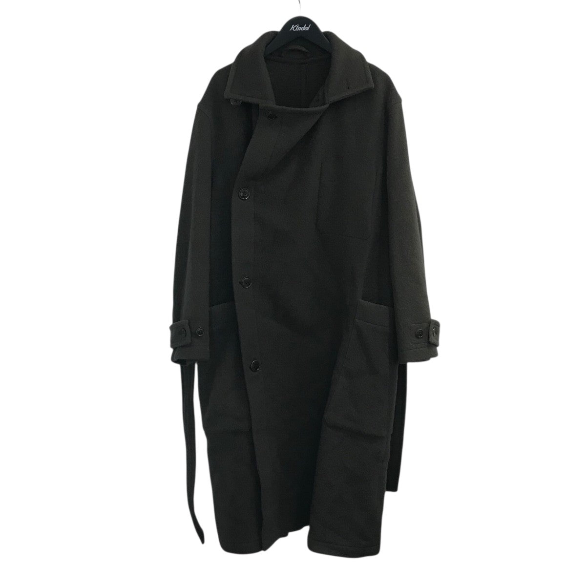 LEMAIRE　WRAP COAT　BLACK　CO184 LF615 LEMAIRE(ルメール) 22AW「WRAP COAT」ロングコートCO184 LF615 CO184