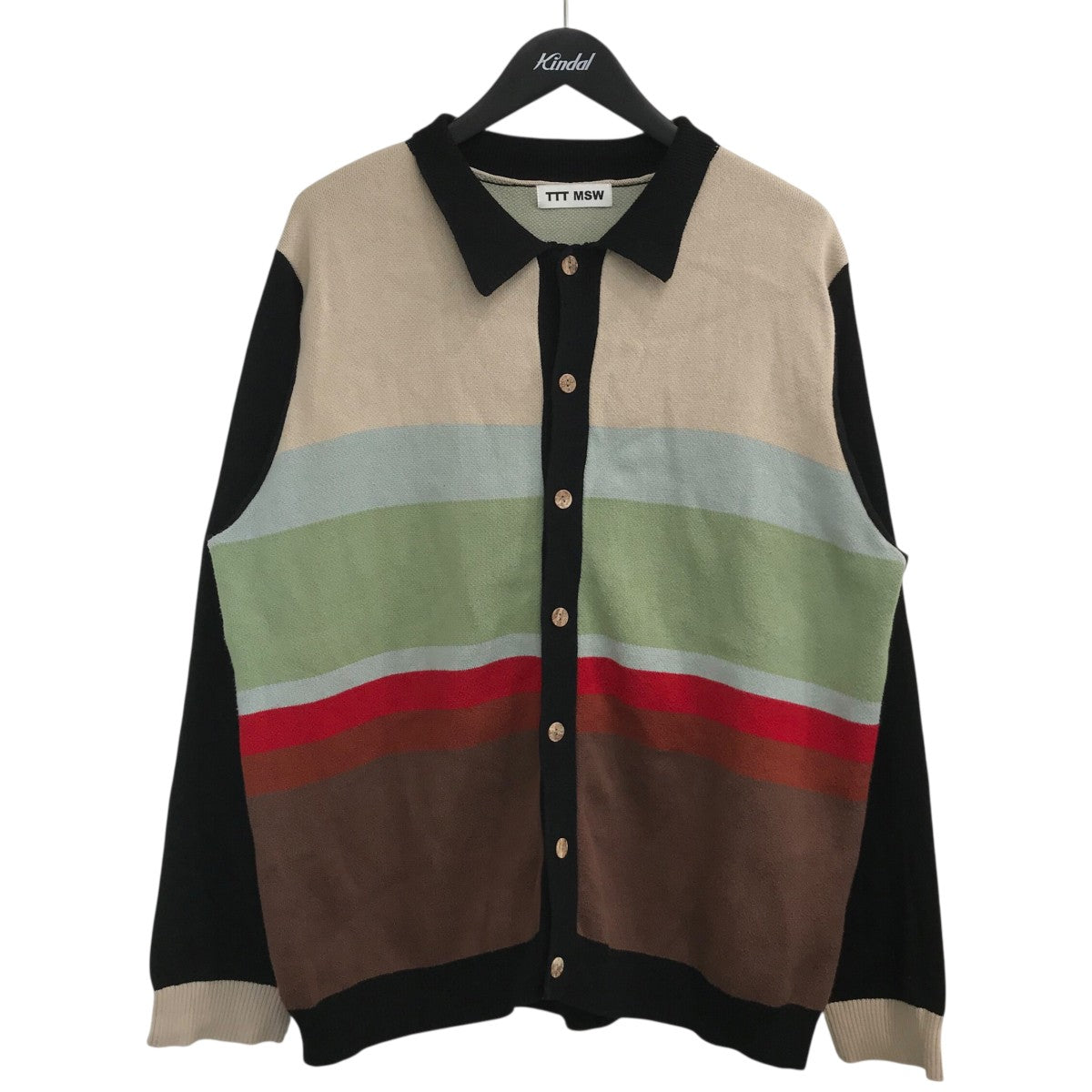 22AW「Border Knit Cardigan」ボーダーカーディガンTTT 2022AW KT01