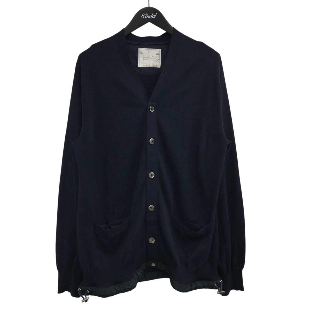 sacai(サカイ) ドローコードカーディガンSCM 015 SCM 015 ネイビー