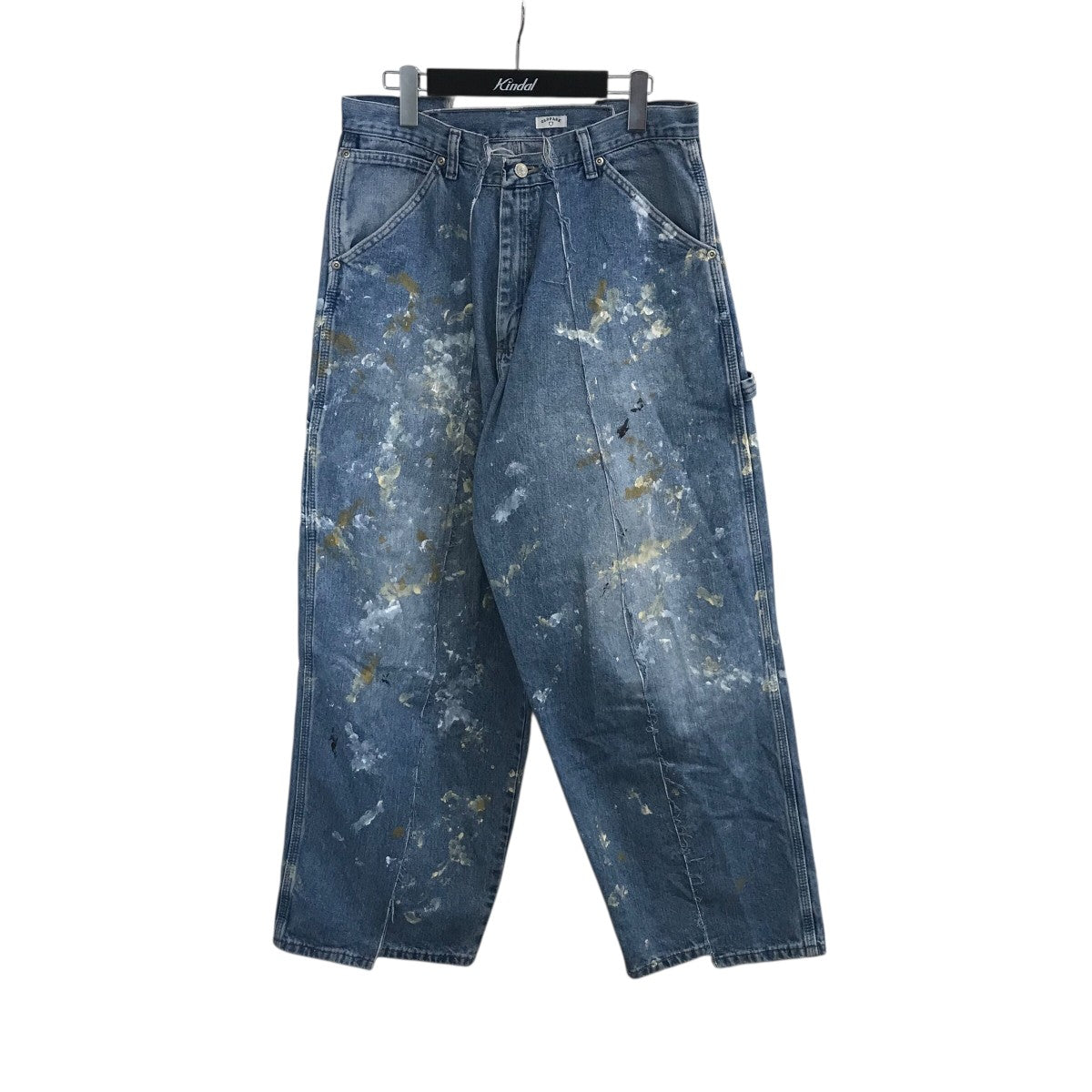 OLDPARK baggy jeans オールドパーク バギー デニム 再構築 OLD PARK(オールドパーク) 「Painted Baggy Jeans」ペイント加工再構築