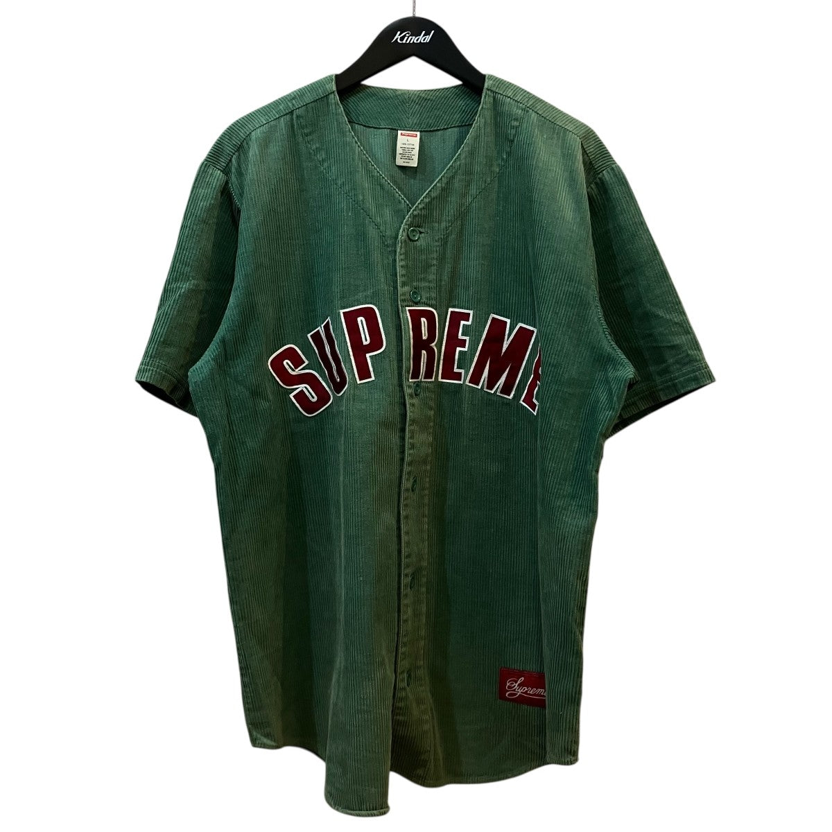 supreme Corduroy Baseball Jersey コーデュロイ Supreme(シュプリーム) 18SS「Corduroy Baseball Jersey」コーデュロイ