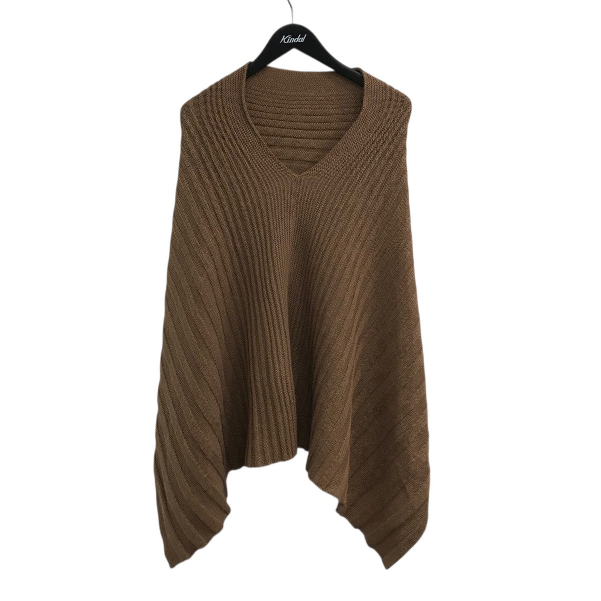 ISSEY MIYAKE(イッセイミヤケ) ニットケープ ブラウン サイズ 2