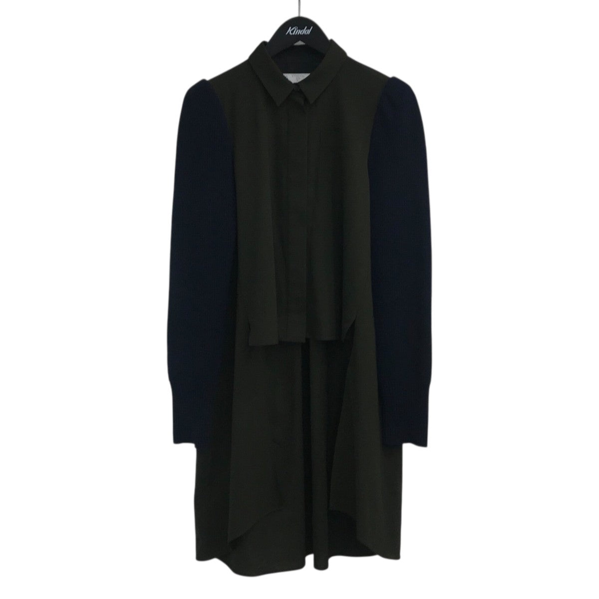 sacai(サカイ) 21AW「Suiting Mix Shirt」ニットドッキングシアー