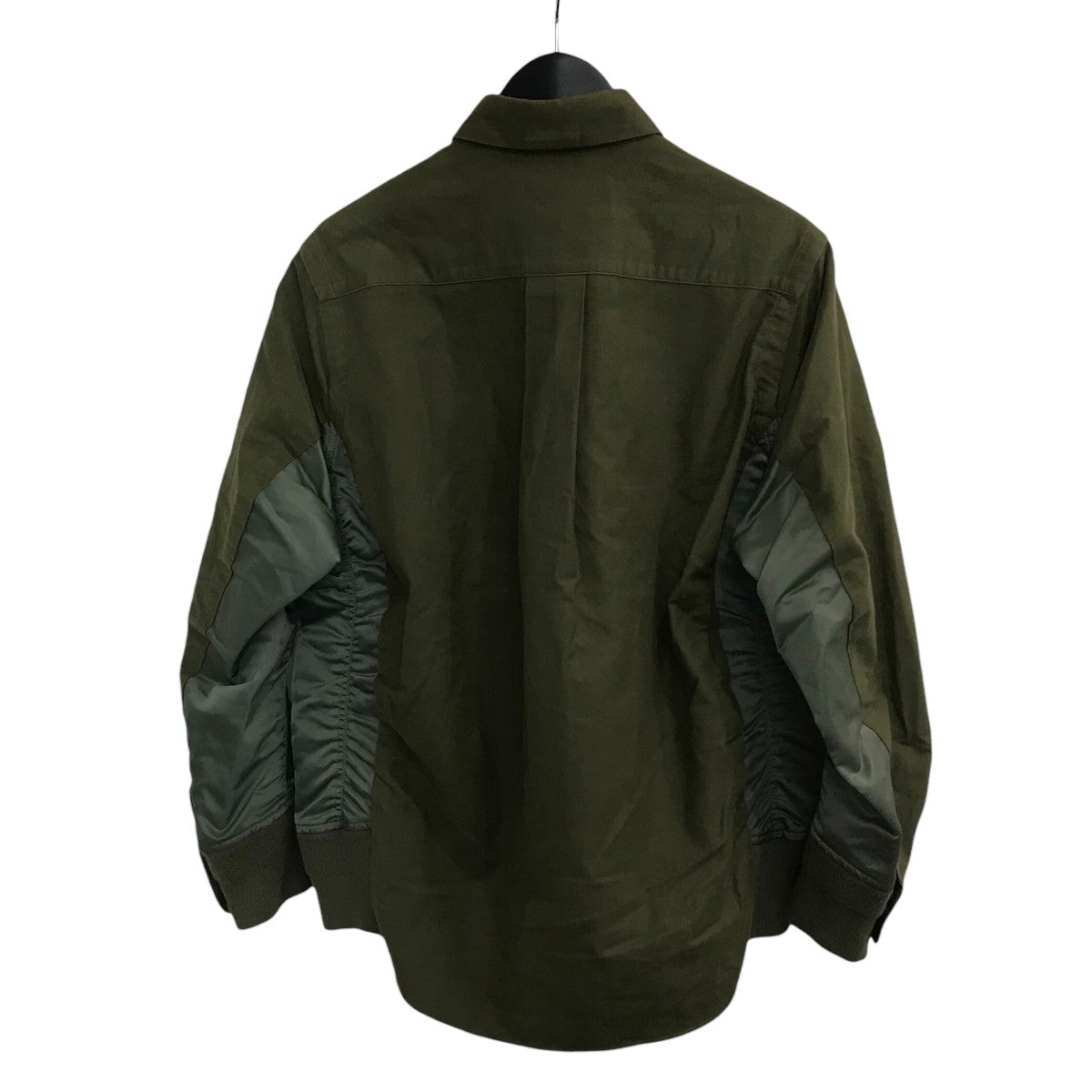 20SS「Nylon Twill Cotton Shirt」ナイロン切り替えシャツ2002357M