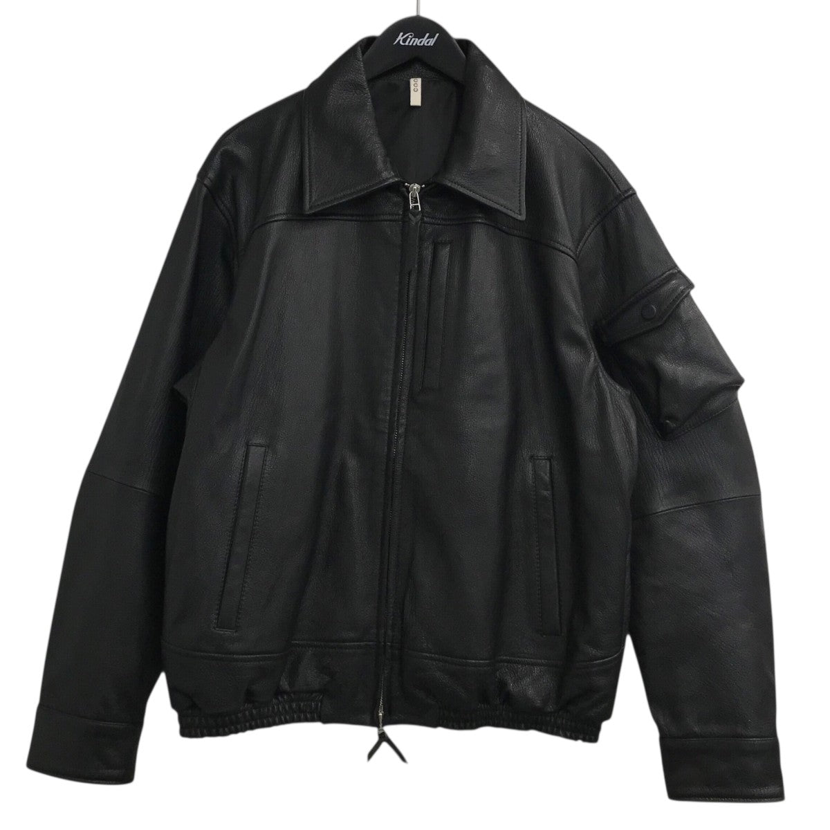 CCU スイングトップ 山羊革 ゴートレザー 黒 CCU(シーシーユー) レザースウィングトップジャケットSH 37 C GOAT 3