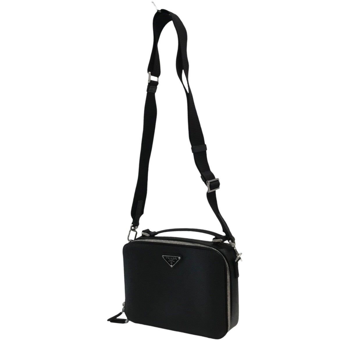 未使用PRADAプラダ ブリック サフィアーノレザーバッグ2VH069男女兼用 PRADA(プラダ) ブリックサフィアーノレザーバッグ2VH069 2VH069