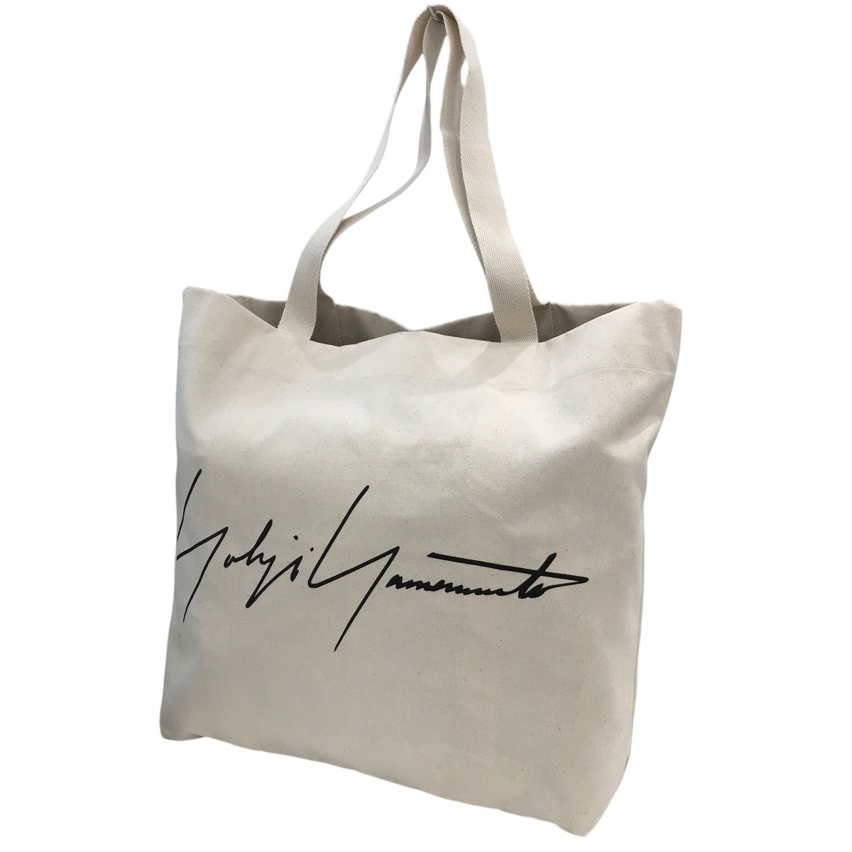 新品未使用ヨウジヤマモトロゴトートバッグバックyouji yamamoto YOHJI YAMAMOTO(ヨウジヤマモト) 「NY限定」ロゴキャンバストート