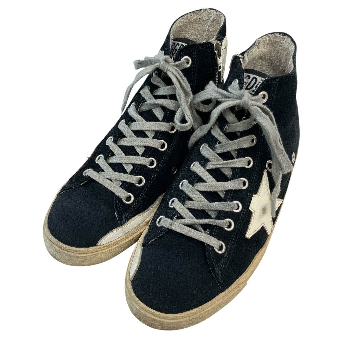 ゴールデングース【希少】FRANCY 36 ロゴ ハイカットスニーカー 総柄 GOLDEN GOOSE(ゴールデングース) 「FRANCY」スウェードハイカット