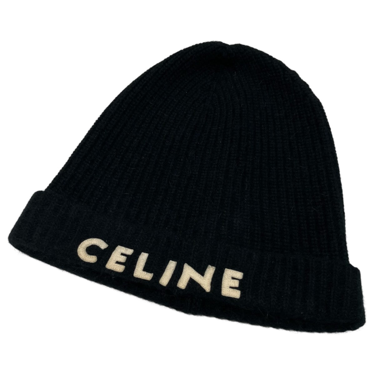 CELINE ブラック ニット帽 CELINE ブラック ニット帽 - メルカリ