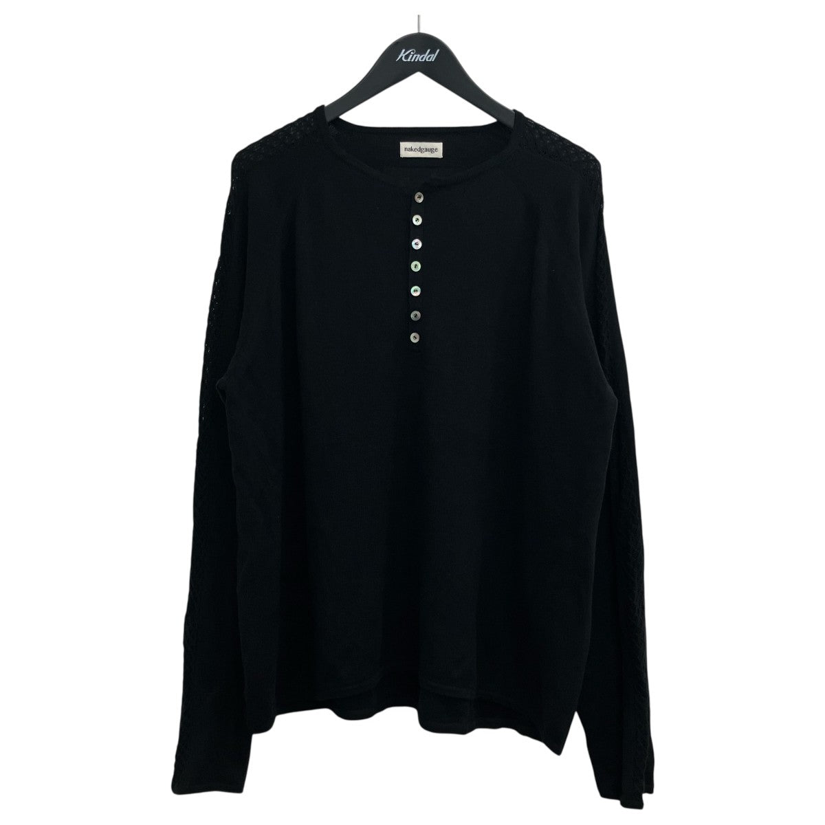 nakedgauge(ネイキッドゲージ) 「GLEANER SHIRT」ヘンリーネックニット nakedgauge(ネイキッドゲージ) 「GLEANER SHIRT」ヘンリーネックニット