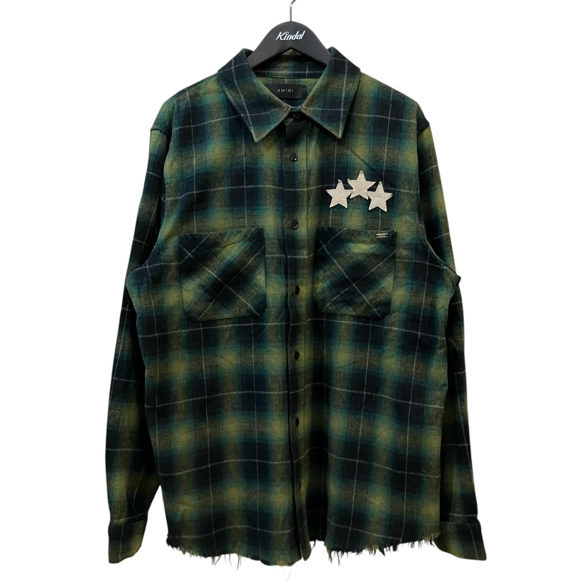AMIRI(アミリ) スターパッチチェックシャツSPRS24MSL011SMRBC05