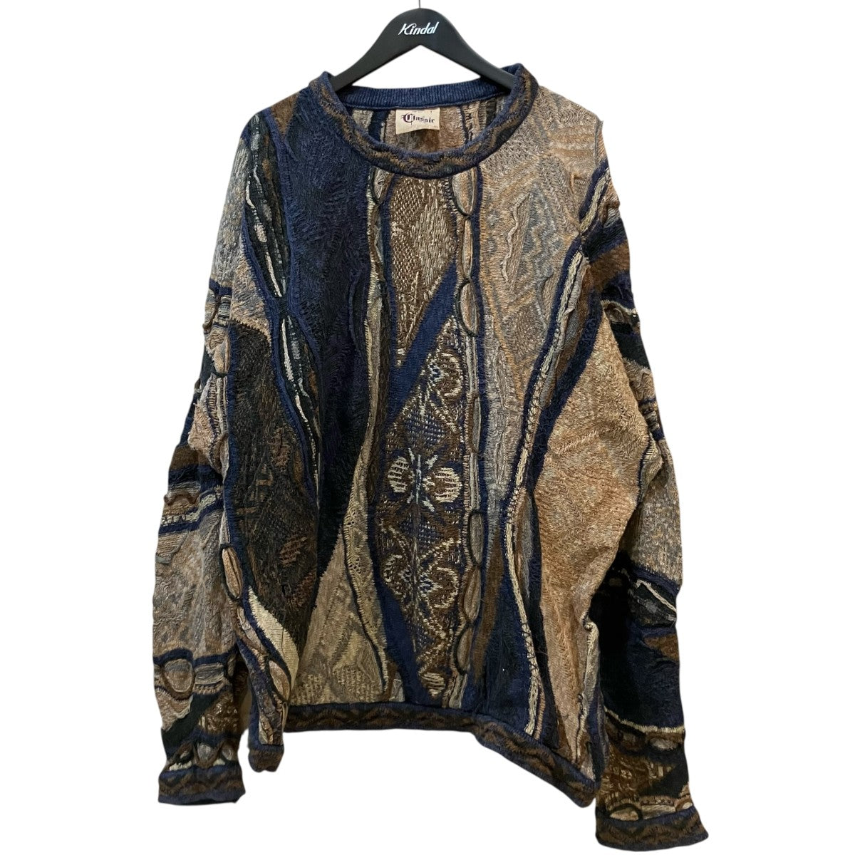 COOGI CLASSIC(クージー クラシック) リネンコットン3Dニット ベージュ