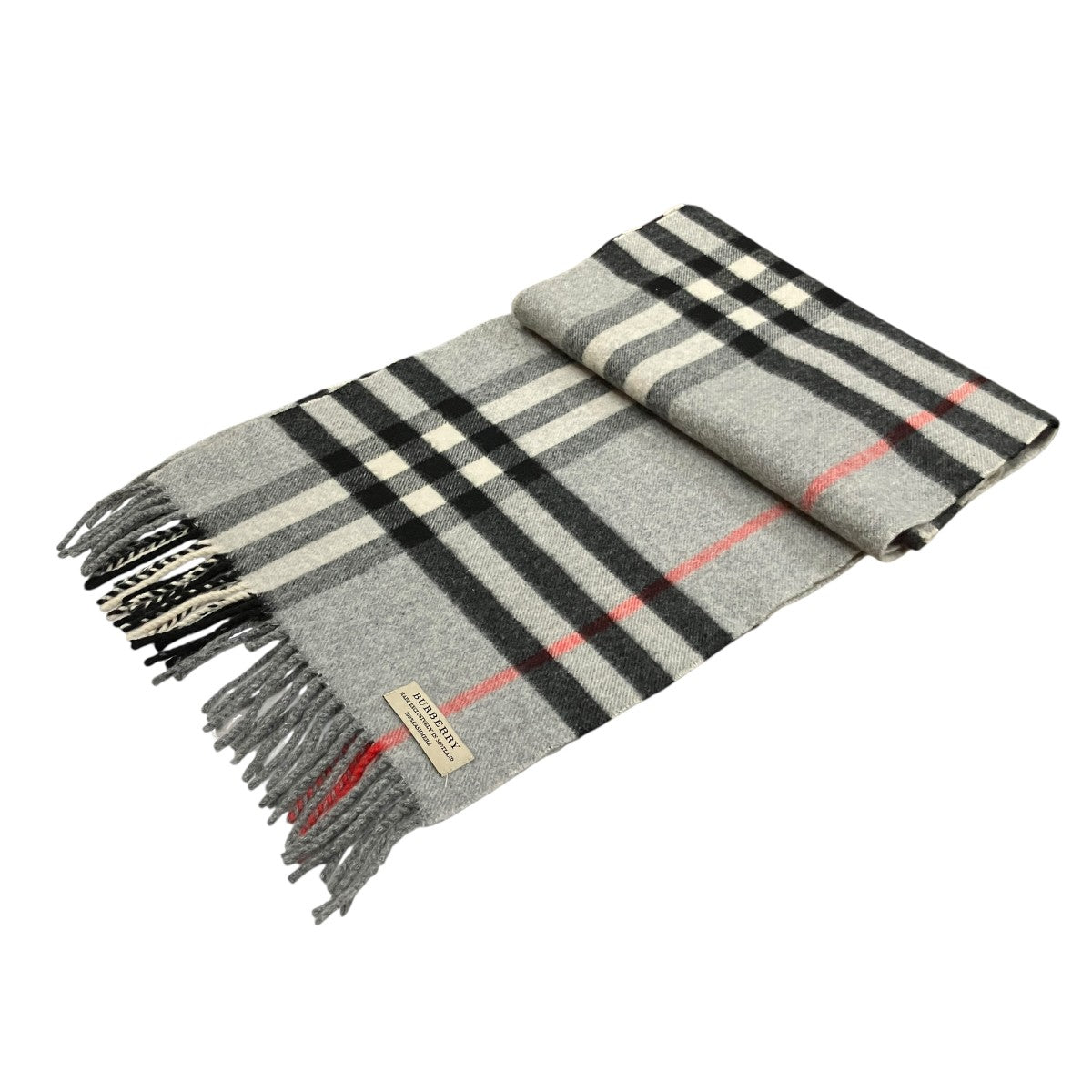 BURBERRY(バーバリー) チェック柄マフラー ブラック サイズ FREE