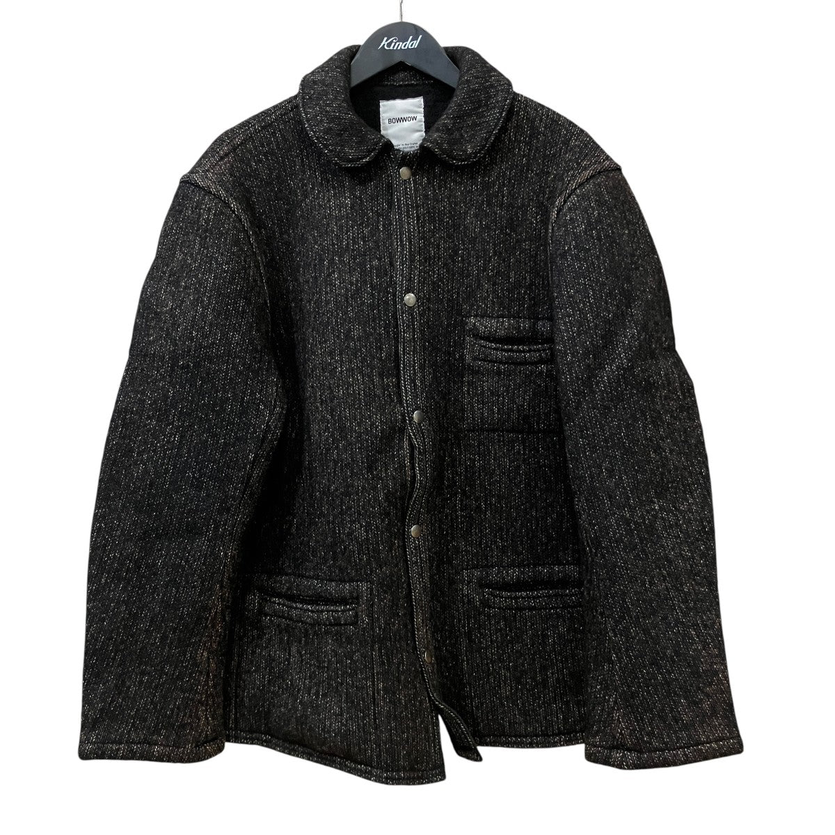 ストームベッカー ビーチクロス ジャケット WEARWELL ウール M 黒 BOWWOW(バウワウ) 25AWB CLOTH JACKET AGEDビーチクロスウール