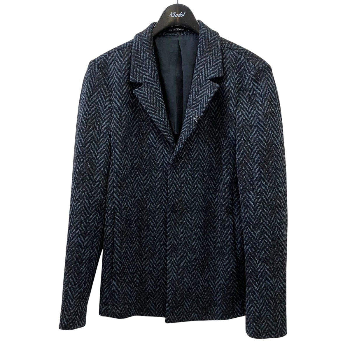 EMPORIO ARMANI サマーウール ヘリンボーン ジャケット EMPORIO ARMANI(エンポリオアルマーニ) ヘリンボーンテーラード