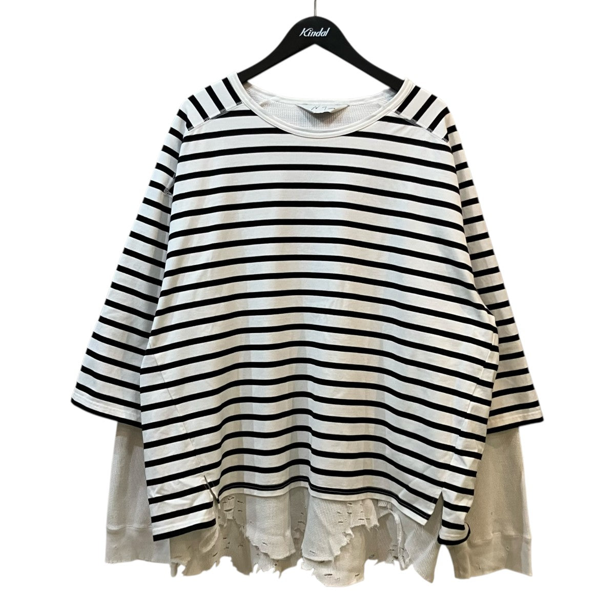 ANCELLM(アンセルム) 「BORDER LAYEARED LS SHIRT」ボーダーレイヤード