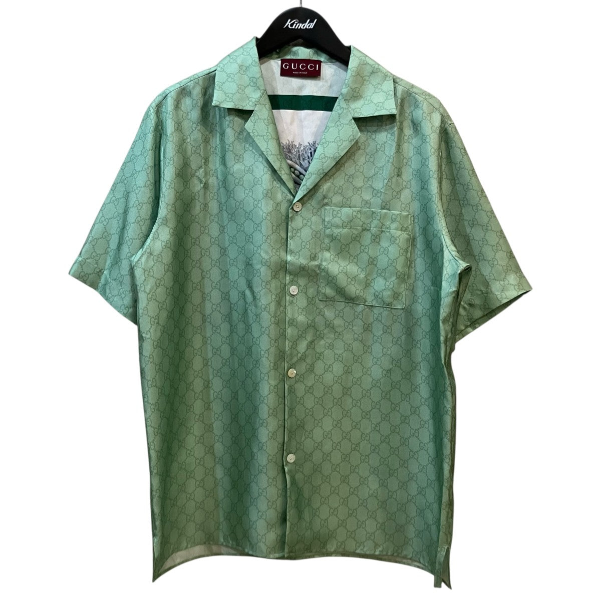 GUCCI×ヒグチユウコ シルクツイル シャツ864048 864048 グリーン