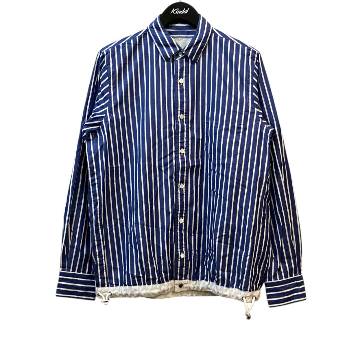sacai(サカイ) ストライプシャツ SCM-012 ホワイト×ブルー サイズ 1