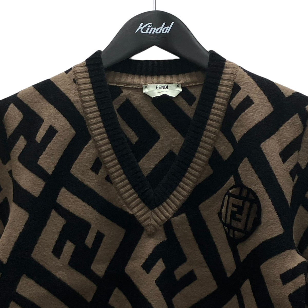 FENDI ズッカ柄ニット 古着・中古-2枚目のアイテム画像