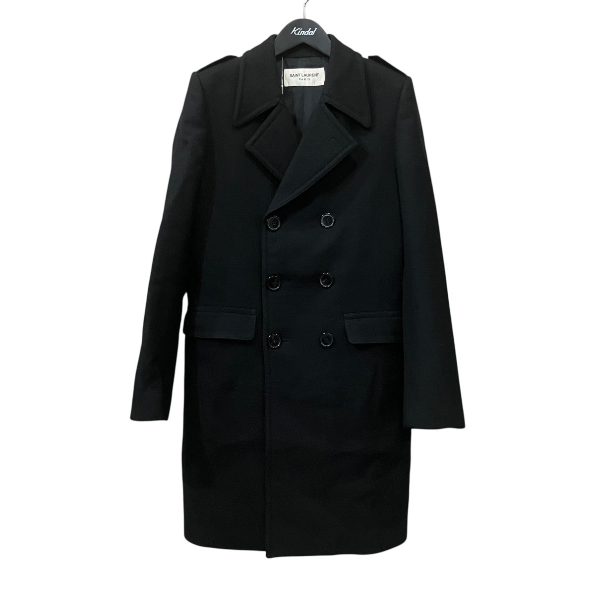 SAINT LAURENT PARIS 2020AWチェスターコート/48 Saint Laurent Paris(サンローランパリ) ダブルブレスト チェスター