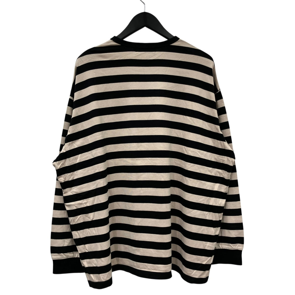 Graphpaper 「Fine Cotton Border L S Tee」ボーダーロングスリーブTシャツGU223-70011B 古着・中古-2枚目のアイテム画像