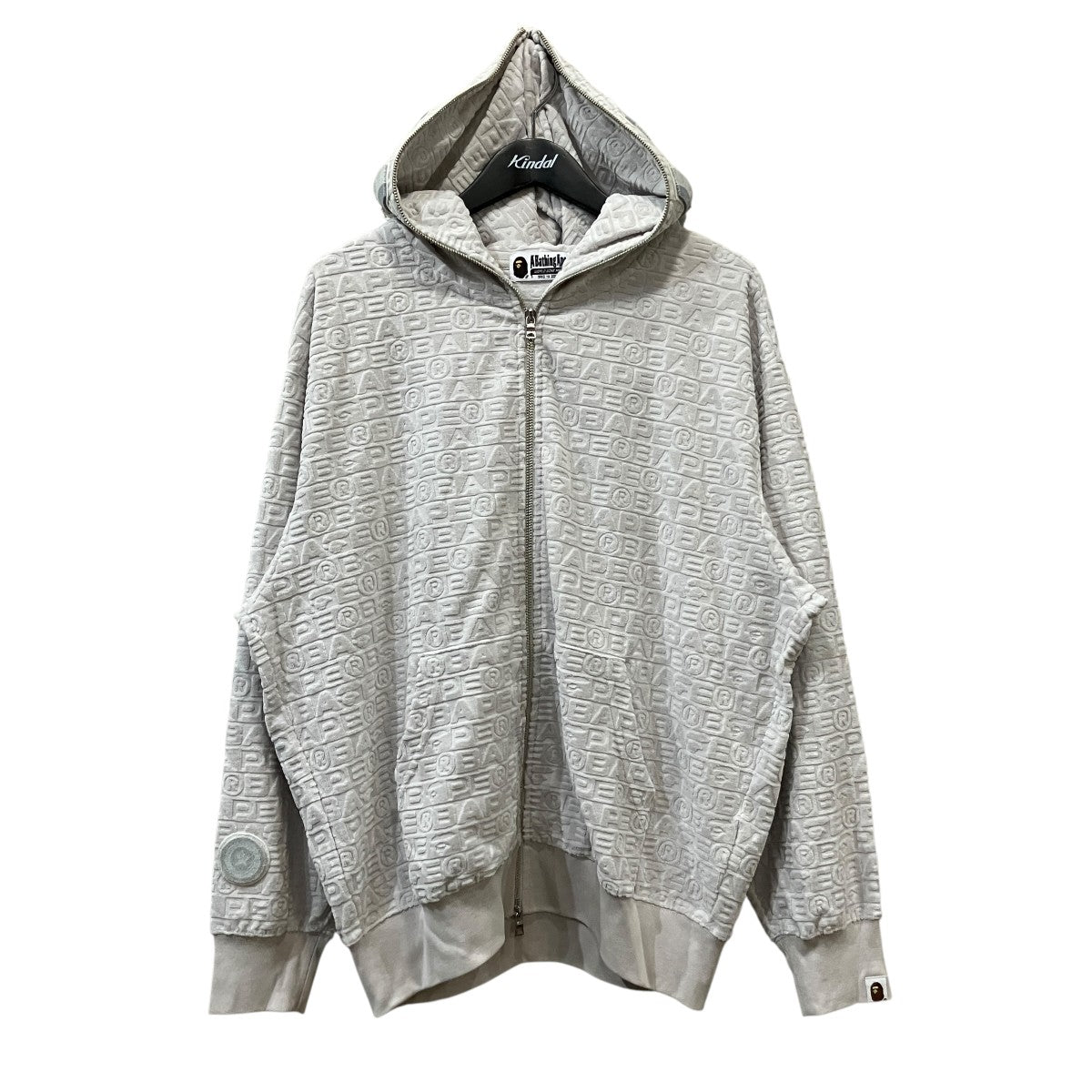 モノグラム柄シャークモチーフフルジップパーカー001ZPK801303M