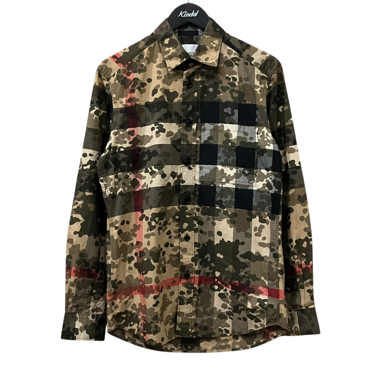 BURBERRY バーバリー カモフラ チェック 長袖 シャツ BURBERRY(バーバリー) カモチェックシャツ 8029830 ベージュ サイズ XS