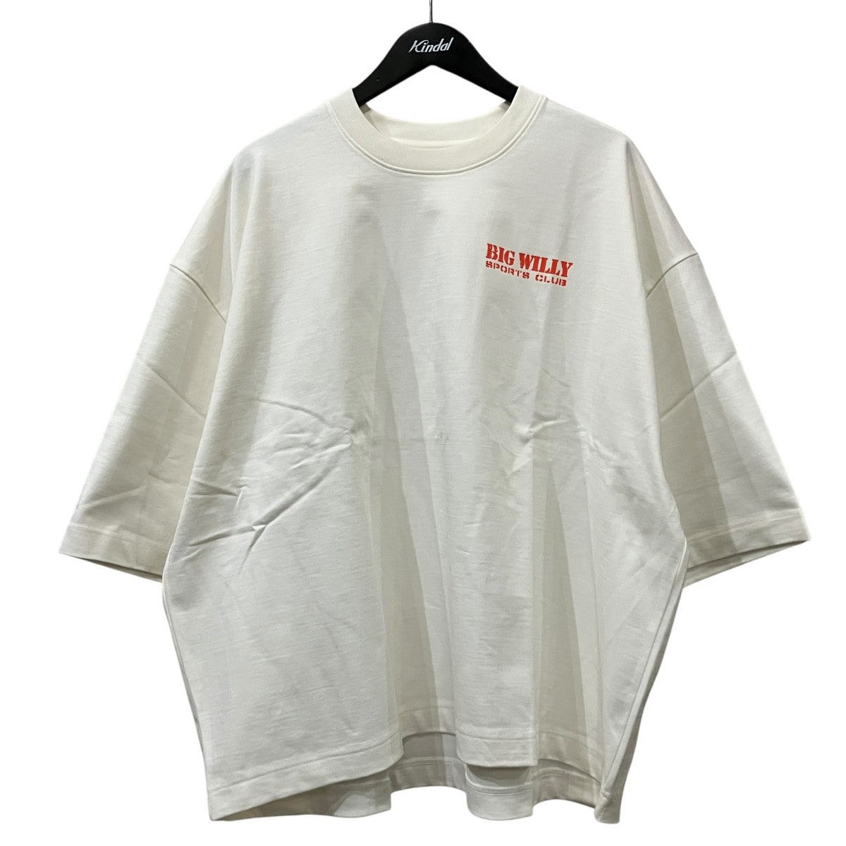 胸プリント長袖Tシャツ