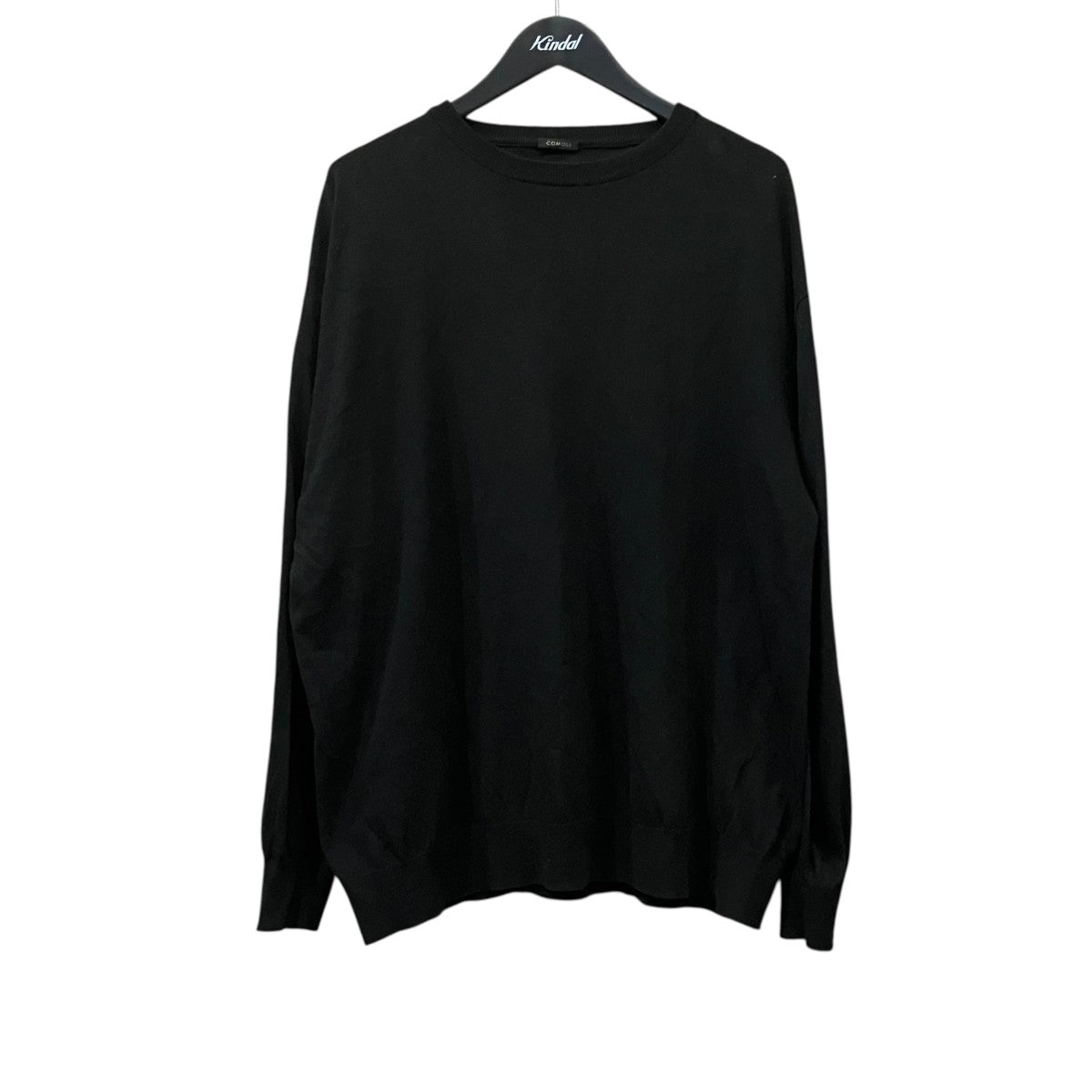 COMOLI ロングスリーブTシャツ　サイズ4 COMOLI(コモリ) ロングスリーブTシャツ Z01-06011 ブラック サイズ