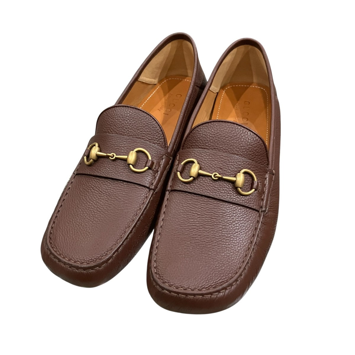 GUCCI(グッチ) ホーズビットレザーシューズ 548604 ブラウン サイズ 12 