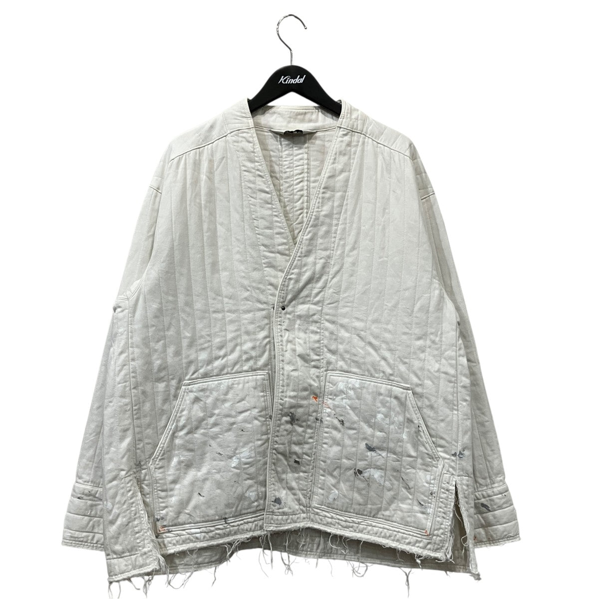 ANCELLM キルティングカバーオールanc-jk20 QUILTING COLLARLESS JACKET 古着・中古-1枚目のアイテム画像