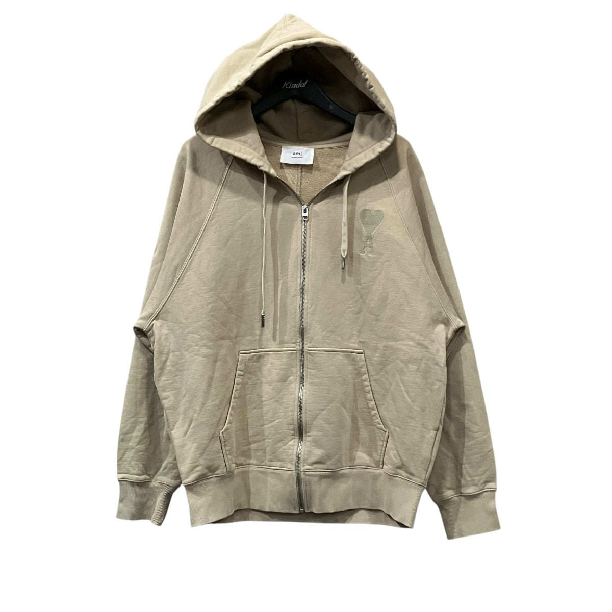 Ami Paris アミパリス ジップアップパーカー ベージュ AMI PARIS(アミパリス) ジップパーカー ベージュ サイズ XL｜【公式