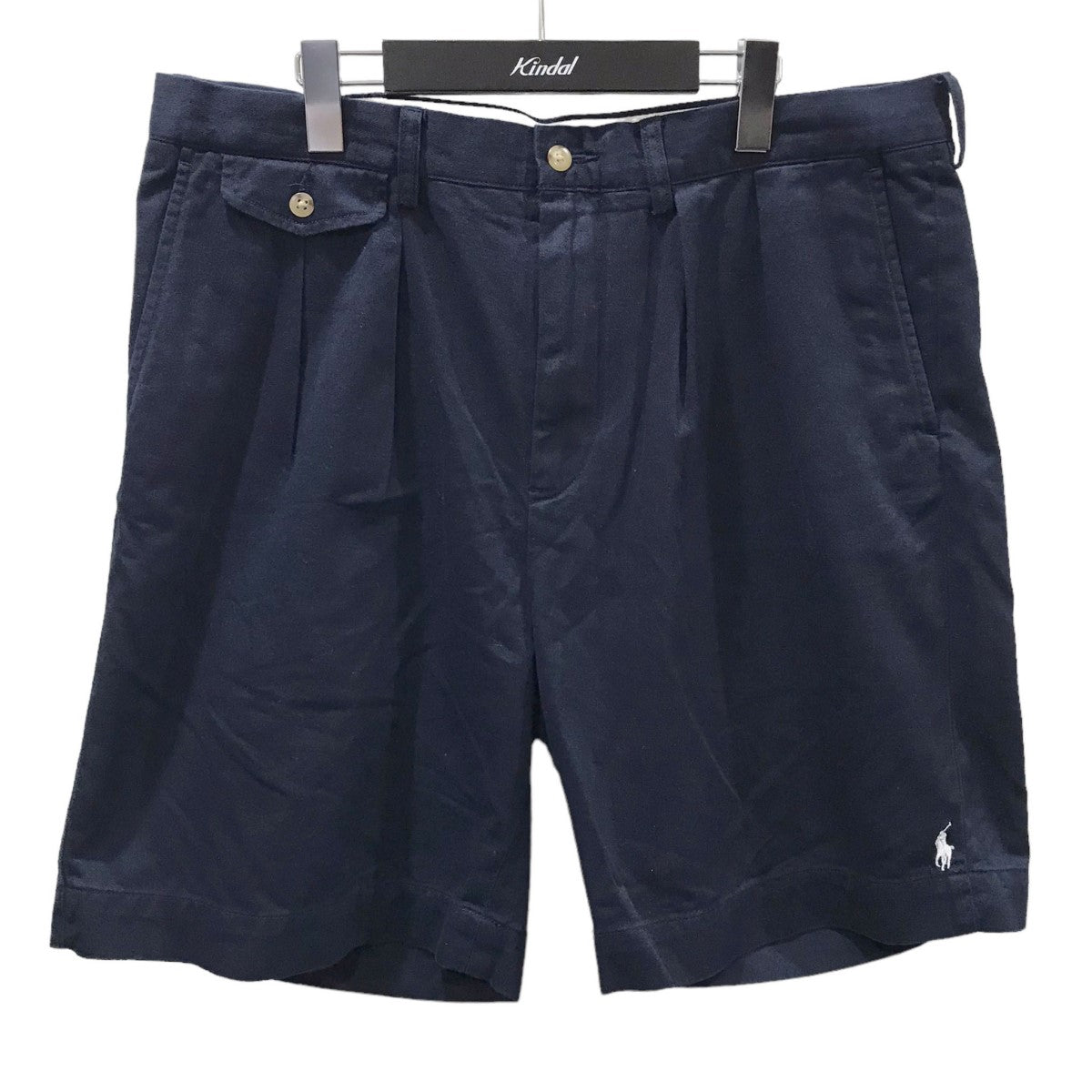 POLO RALPH LAUREN(ポロラルフローレン) × BEAMS 2プリーツショーツ 2Pleats Short ネイビー サイズ  14｜【公式】カインドオルオンライン ブランド古着・中古通販【kindal】