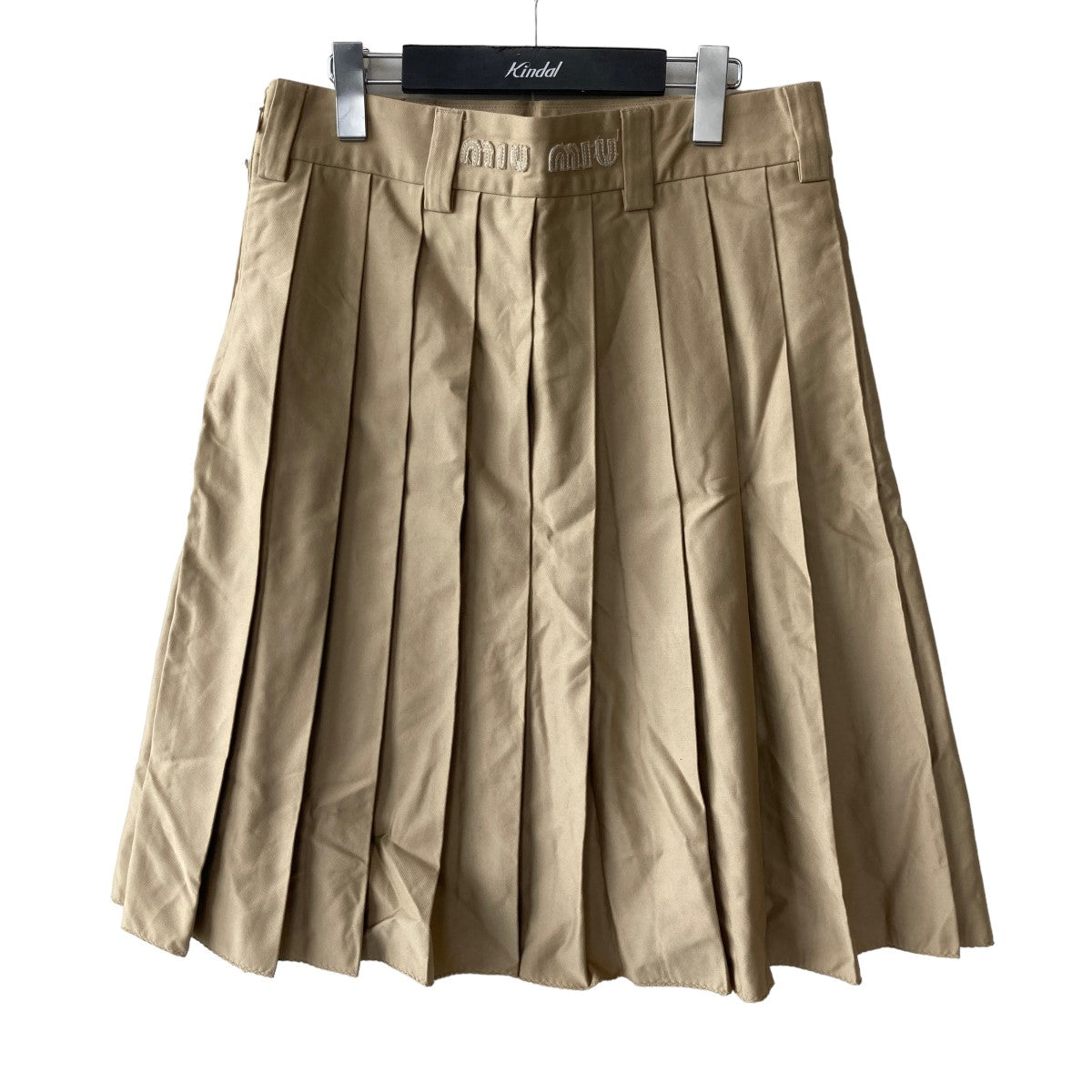 miu miu(ミュウミュウ) MG1781 1UPX Cord Pleated Chino Skirt 