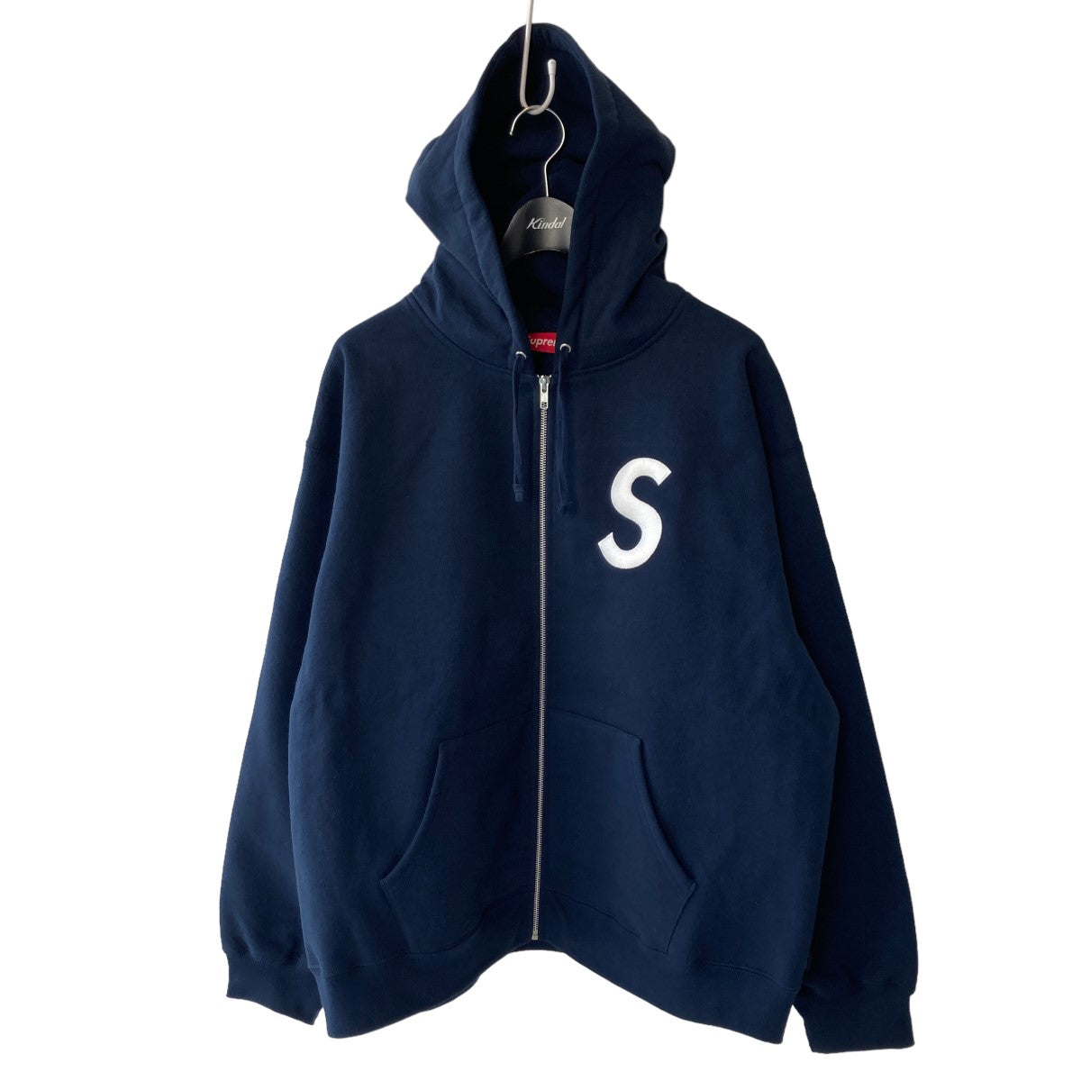 SUPREME(シュプリーム) 23AW S Logo Zip Up Hooded Sweatshirt ネイビー サイズ  12｜【公式】カインドオルオンライン ブランド古着・中古通販【kindal】