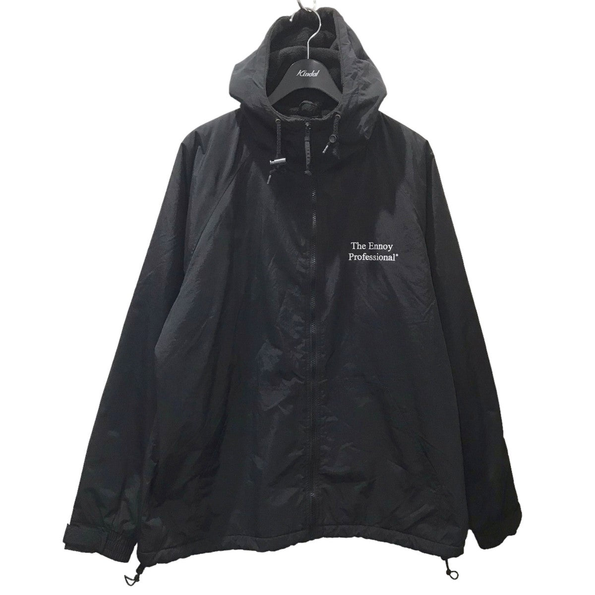 The Ennoy Professional(ザ エンノイ プロフェッショナル) ジップアップフーデッドジャケット Tri-mountain  nylon hooded jacket ブラック サイズ L｜【公式】カインドオルオンライン ブランド古着・中古通販【kindal】
