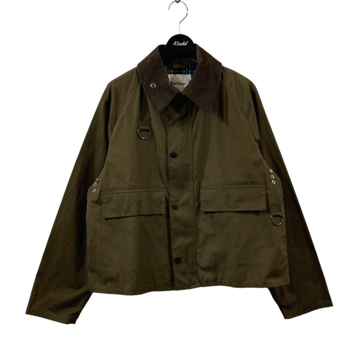 Barbour(バーブァー) BEAMS F 別注 SPEY スペイ ピーチドコットン ショート ブルゾン 2201227 2201227  オリーブ×ブラウン サイズ S｜【公式】カインドオルオンライン ブランド古着・中古通販【kindal】